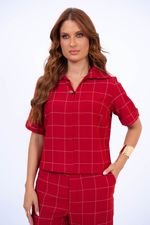 Conjunto Núbia Vermelho Bordô