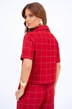 Conjunto Núbia Vermelho Bordô