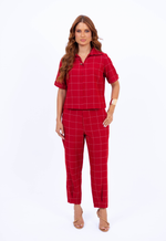 Conjunto Núbia Vermelho Bordô