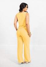 Conjunto Raquel Amarelo Manteiga