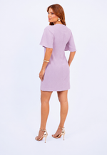 Vestido Ágatha Roxo Mescla