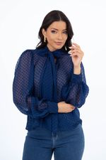 Camisa Tarsila Azul Marinho