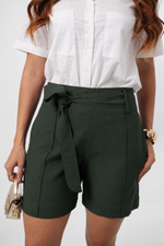 Bermuda Priscila Marrant Verde Exército