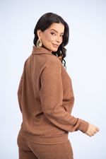 Conjunto  Viviane Marrom Mescla