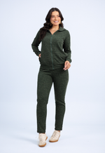 Conjunto  Viviane Verde Exército Mescla
