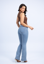 Calça Jeans Flare Raquel Claro 