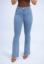Calça Jeans Flare Raquel Claro 
