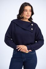 Blusa Ludmila Azul Marinho