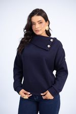 Blusa Ludmila Azul Marinho