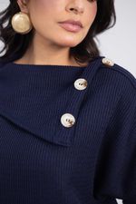 Blusa Ludmila Azul Marinho
