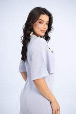 Vestido Ágatha Azul Royal Mescla