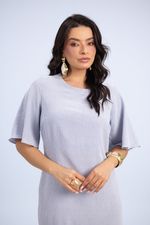 Vestido Ágatha Azul Royal Mescla