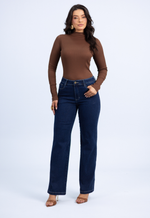 Blusa Ingrid Canelada Chocolate