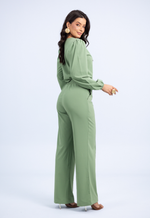 Conjunto Selena Verde Chá 