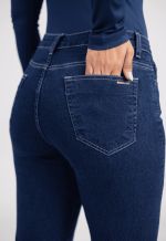 Calça Jeans Reta Flávia Escuro 