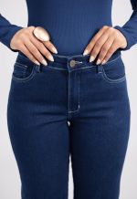 Calça Jeans Reta Flávia Escuro 