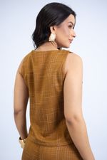 Blusa Raquel Slub Sienna Caramelo