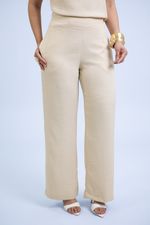 Calça Raquel Slub Sienna Bege