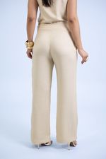 Calça Raquel Slub Sienna Bege