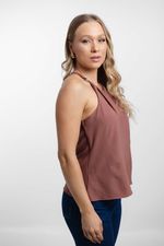 Blusa Naty Marrom Bordô