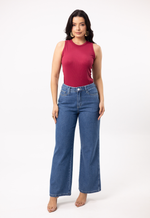 Blusa Dany Canelada Vinho