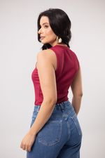Blusa Dany Canelada Vinho