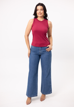 Blusa Dany Canelada Vinho