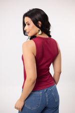 Blusa Dany Canelada Vinho