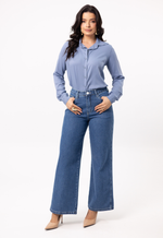 Camisa Fabiana Azul Jeans