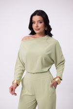 Conjunto França Verde Malva