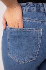 Calça Jeans Wide Leg Olivia Marmorizada