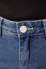 Calça Jeans Wide Leg Olivia Marmorizada