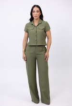 Conjunto Nathália Marrant Verde Militar 