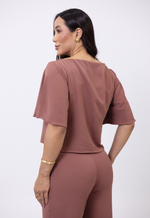 Conjunto Tânia Marrom Bordô