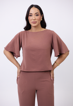 Conjunto Tânia Marrom Bordô