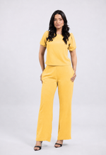 Conjunto Cecília Amarelo Manteiga