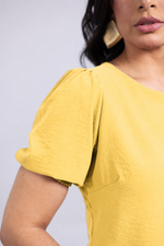 Conjunto Cecília Amarelo Manteiga