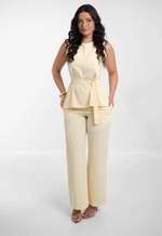 Conjunto Tainara Amarelo Manteiga