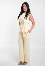 Conjunto Tainara Amarelo Manteiga