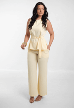 Conjunto Tainara Amarelo Manteiga