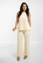 Conjunto Tainara Amarelo Manteiga