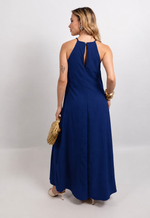 Vestido Naty Azul Marinho
