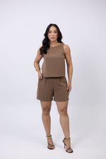 Conjunto Bruna Marrom Castanho Escuro