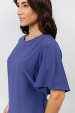 Vestido Ágatha Alfaiataria Mari Azul Carbono