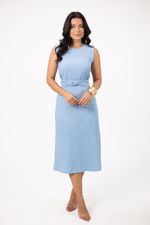Vestido Marli Azul Bebê