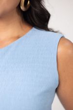 Vestido Marli Azul Bebê