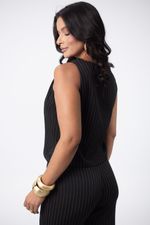 Conjunto Raquel Risca de Giz Preto