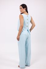 Conjunto Daniela Marrant Linen Azul Bebê