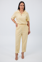 Conjunto Núbia Marrant Amarelo Manteiga