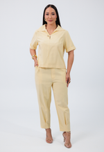 Conjunto Núbia Marrant Amarelo Manteiga